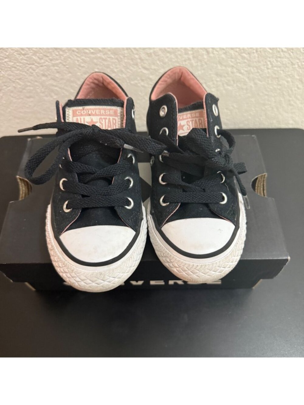 Converse Toddler Kids Chucks Madison Black White Size 11